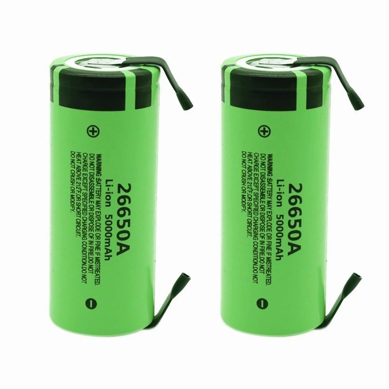 High Quality Cylindrical Lifepo4 3.2v 26650 5000mAh 3.7v 26650A 5000mAh Rechargeable Lithium Battery For panasoni