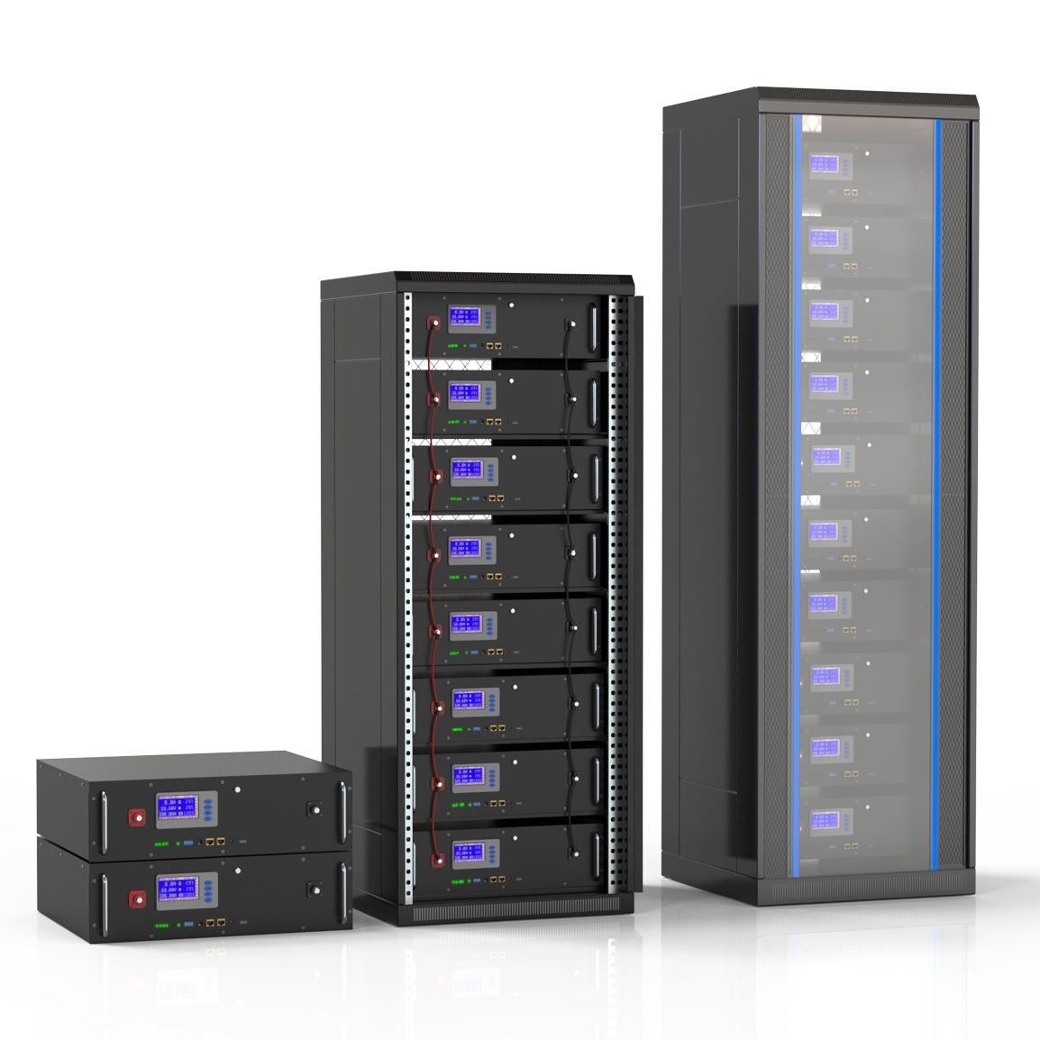 10 Years Warranty 5KWH 10KW 15KWH 48v 100ah 200ah 300ah LiFePo4 5KW 10KW 15KW Lithium ion Battery Pack Server Rack Mount Battery