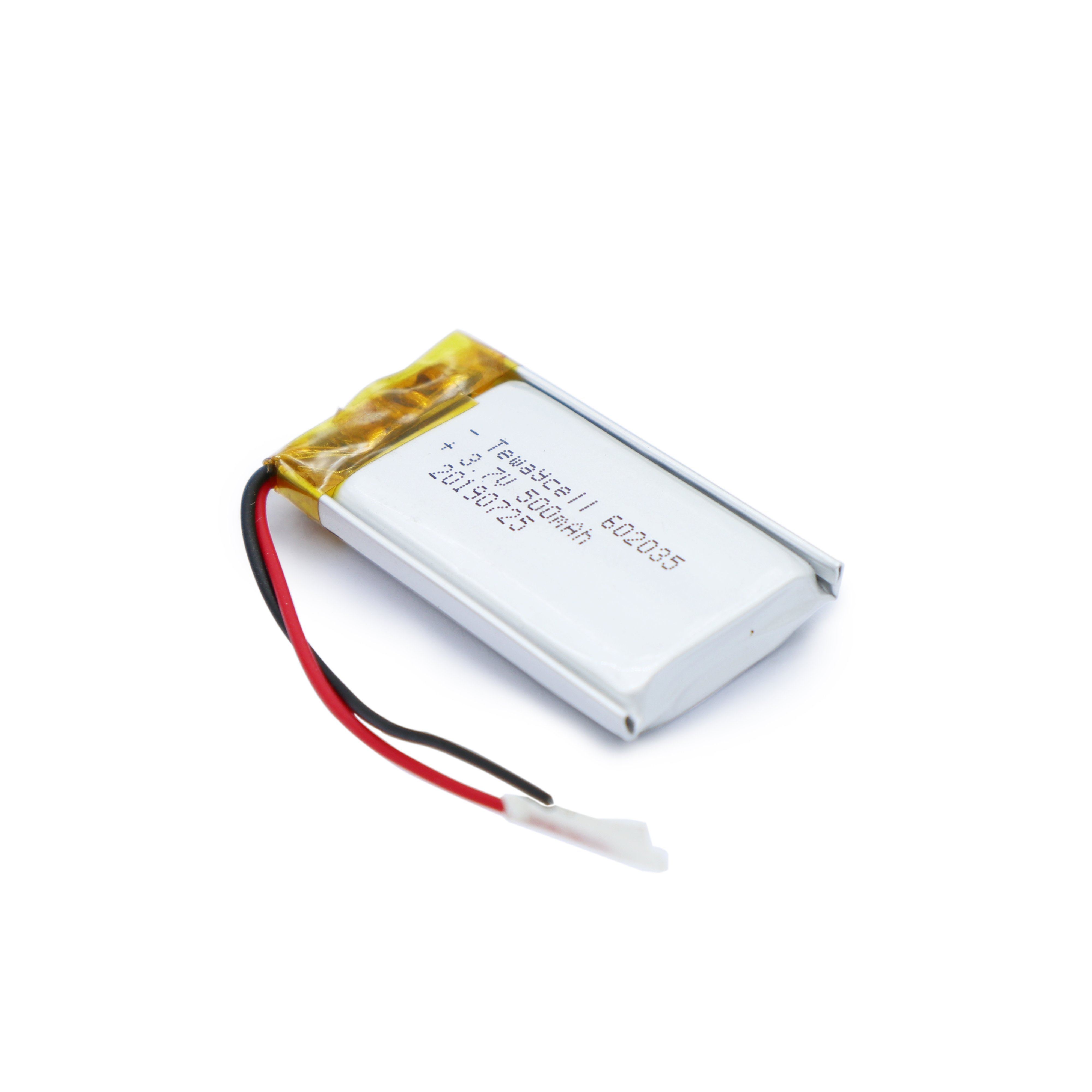 Rechargeable lithium ion battery cell 602035 3.7v 500mah li ion battery with BMS
