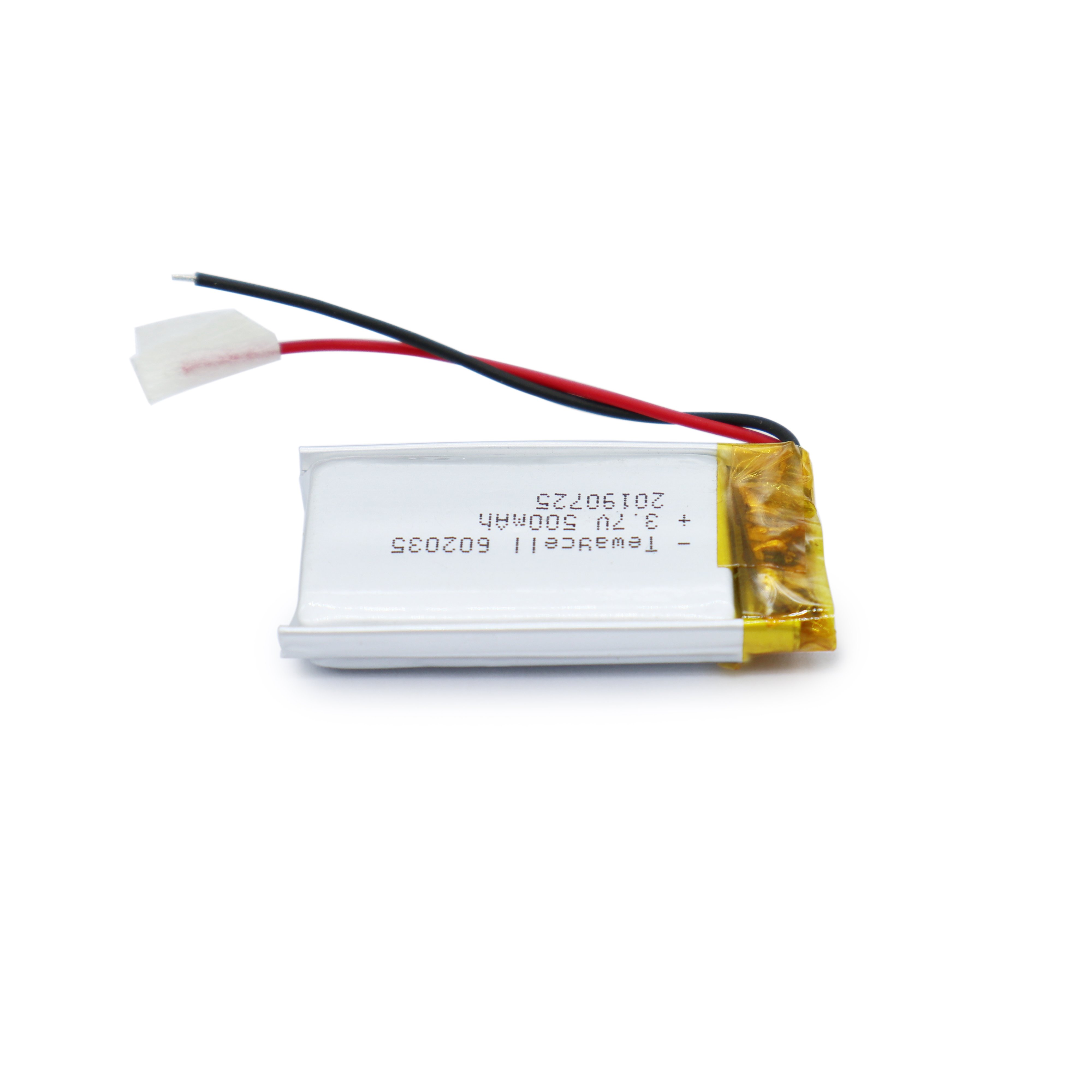 Rechargeable lithium ion battery cell 602035 3.7v 500mah li ion battery with BMS