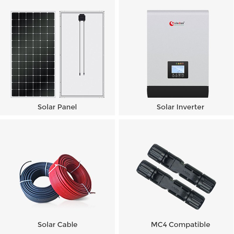 Kit Panel Energia Solar Para De Casa 220v Kit 15 Kva 5000 W Solar Energy System Full House Package Offgrid 5kw 20kw 15kw 13kw