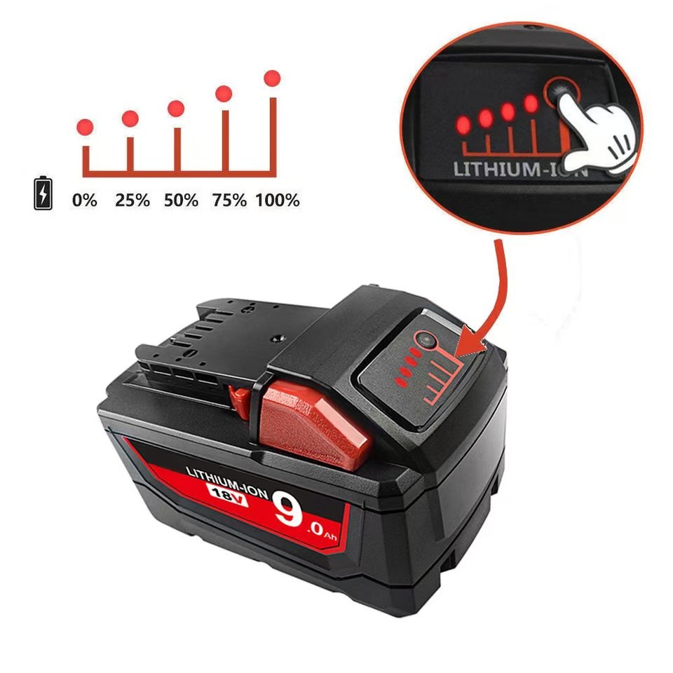 High Output Power Tool Battery for Milwaukees 18V 4.0AH 6.0Ah Lithium Ion Battery M18 Replacement Cordless Tool Battery