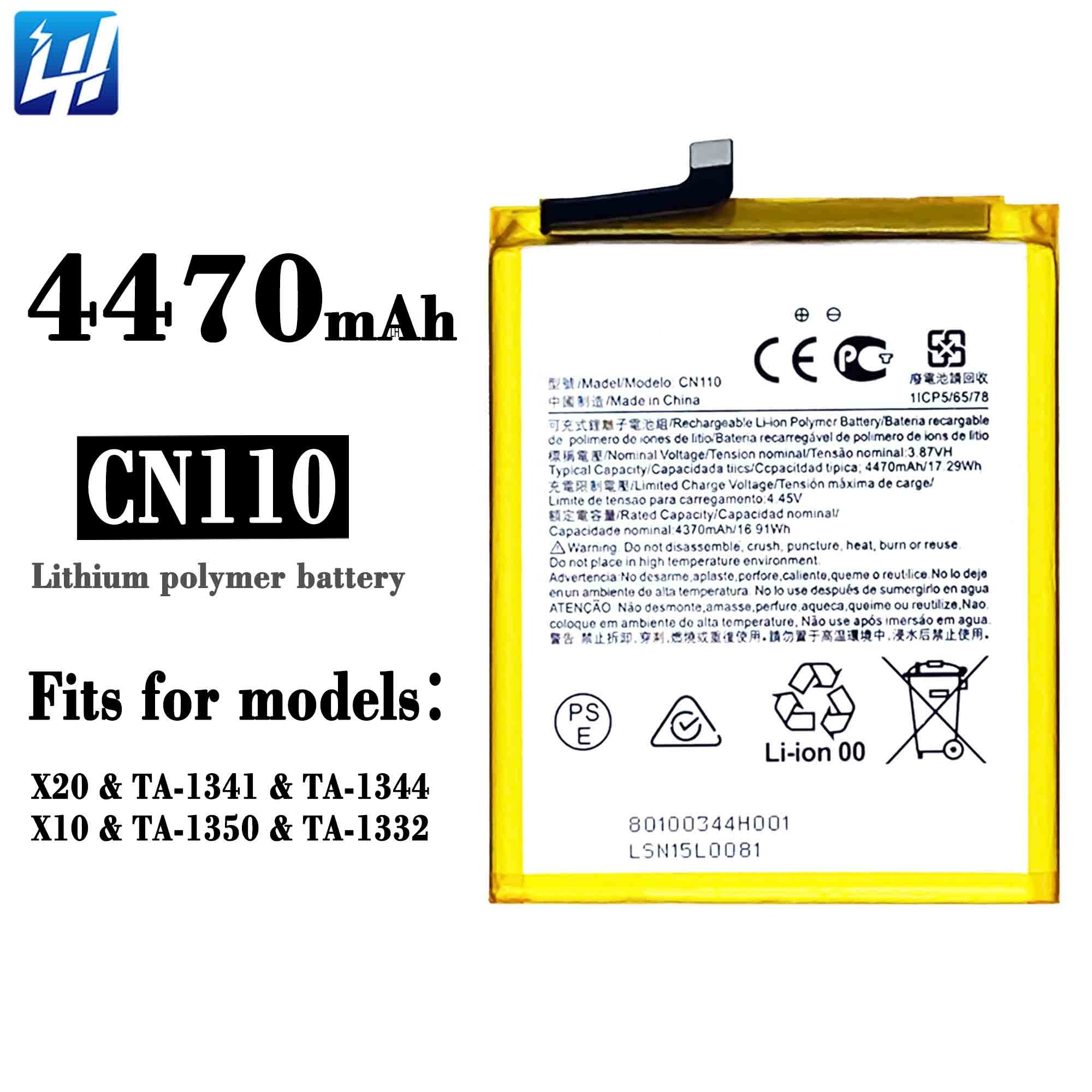 CN110 X20 TA-1350 mobile phone battery for Nokia X10 high capacity