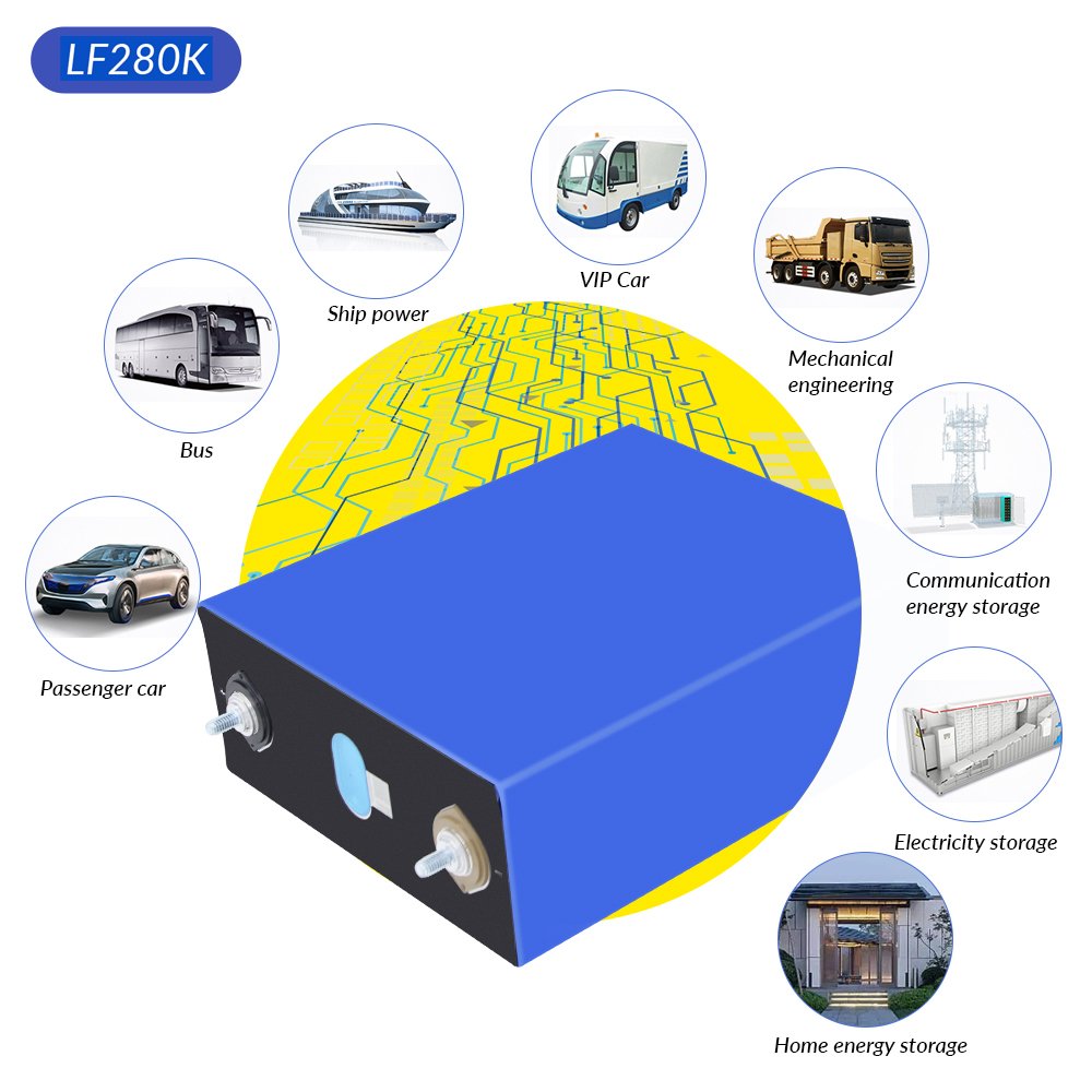 Original LF280K For DIY 12V 48V Energy Storage Battery Lithium ion Batteries LiFePo4 battery 3 2V LiFePo4 280Ah