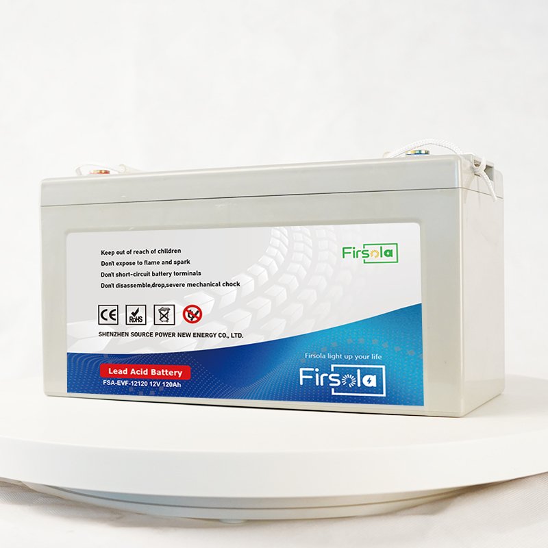FIRSOLA 12V 120Ah Lead-Acid Battery for Golf Carts Automotive Electric Vehicles Bicycles Scooters UPS Energy Storage