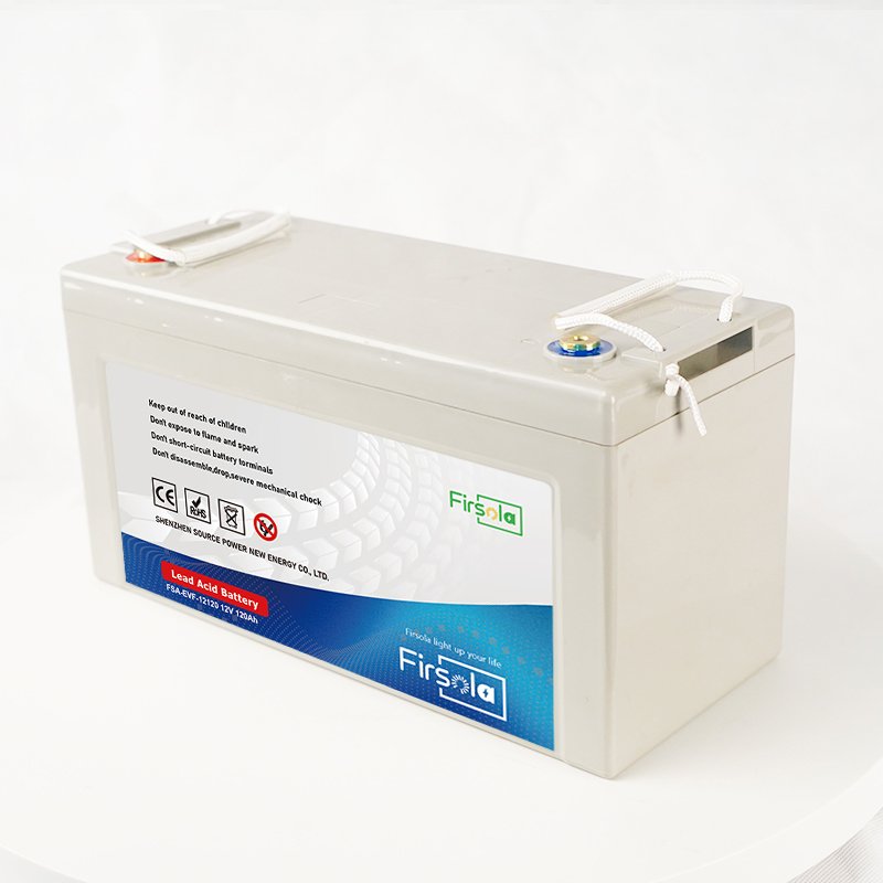 FIRSOLA 12V 120Ah Lead-Acid Battery for Golf Carts Automotive Electric Vehicles Bicycles Scooters UPS Energy Storage