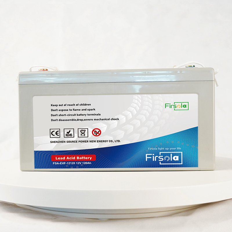 FIRSOLA 12V 120Ah Lead-Acid Battery for Golf Carts Automotive Electric Vehicles Bicycles Scooters UPS Energy Storage