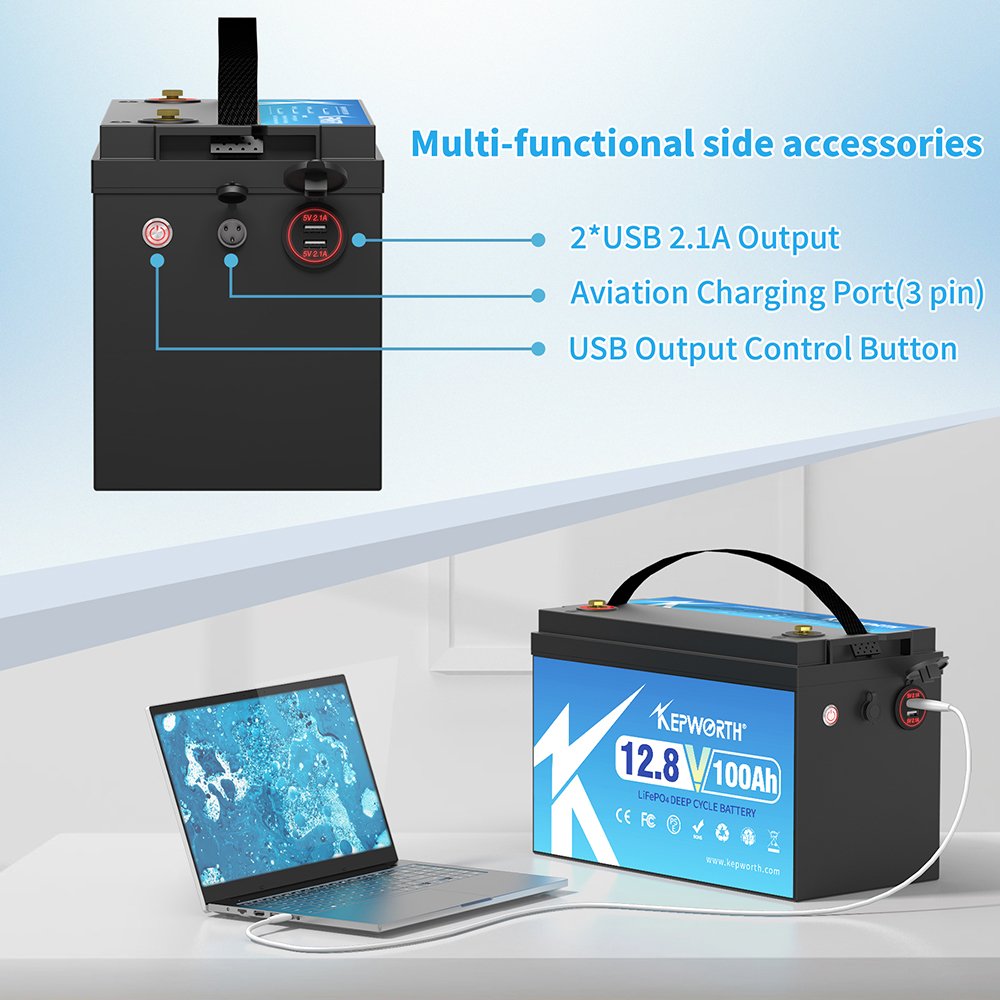 DE EU US stock 12V 100AH LiFePO4 Battery Pack Built-in BMS Lithium Iron Phosphate Backup Power Home Energy Storage