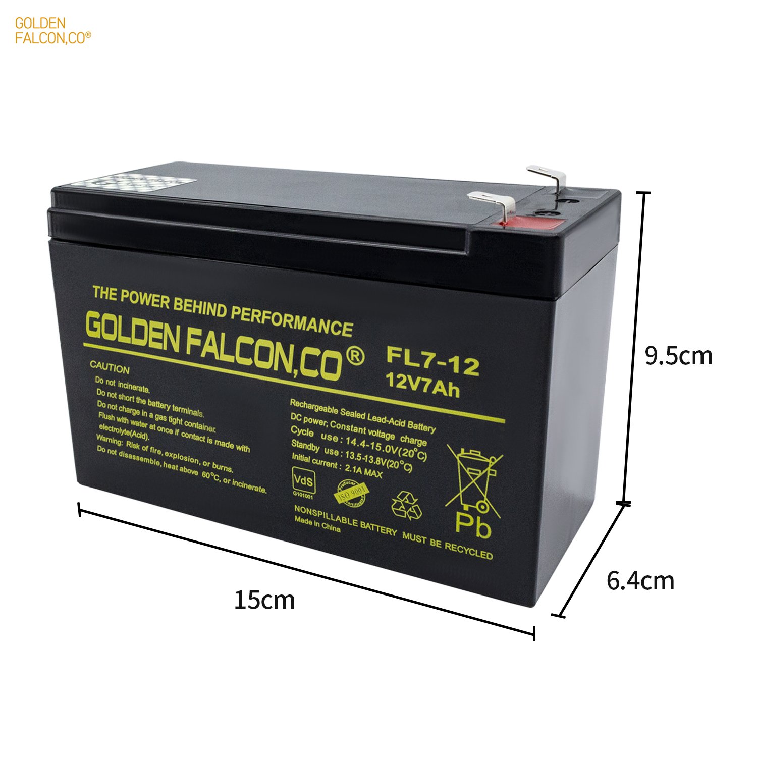 Long Life Rechargeable sealed lead acid battery 12V7Ah Deep cycle battery for Home Appliances Ups