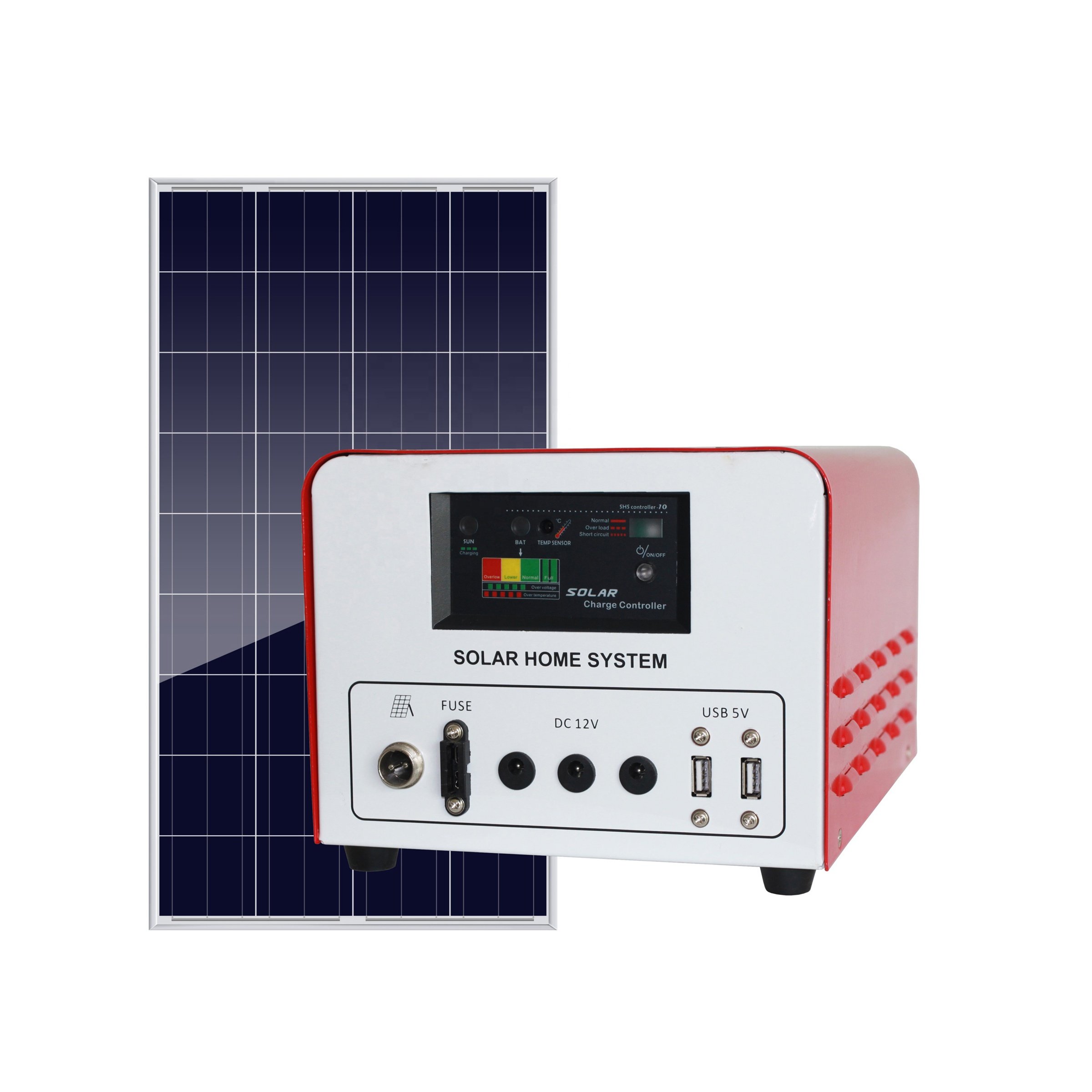Joyvoit design 20W 40W 80W 200W high quality off grid solar power panel system home with battery