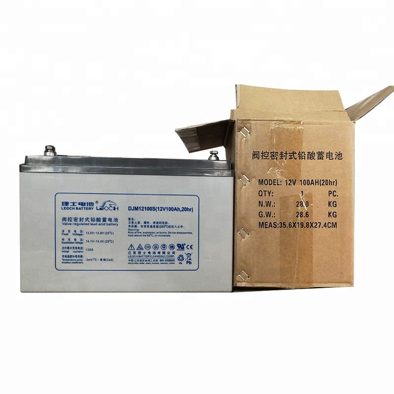 LEOCH 12V 100Ah Lead Acid UPS AGM GEL VRLA UPS Lead Acid Battery DJM12100 12V gel Battery Leoch Battery