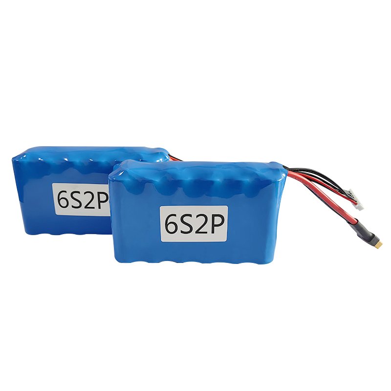 OEM 21.6V 8000mah 6s2p high power lithium ion batteries 21700 battery pack for e-bike power tools with connect plug
