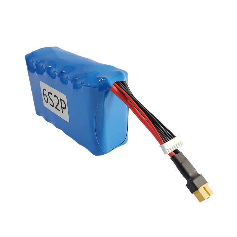 OEM 21.6V 8000mah 6s2p high power lithium ion batteries 21700 battery pack for e-bike power tools with connect plug