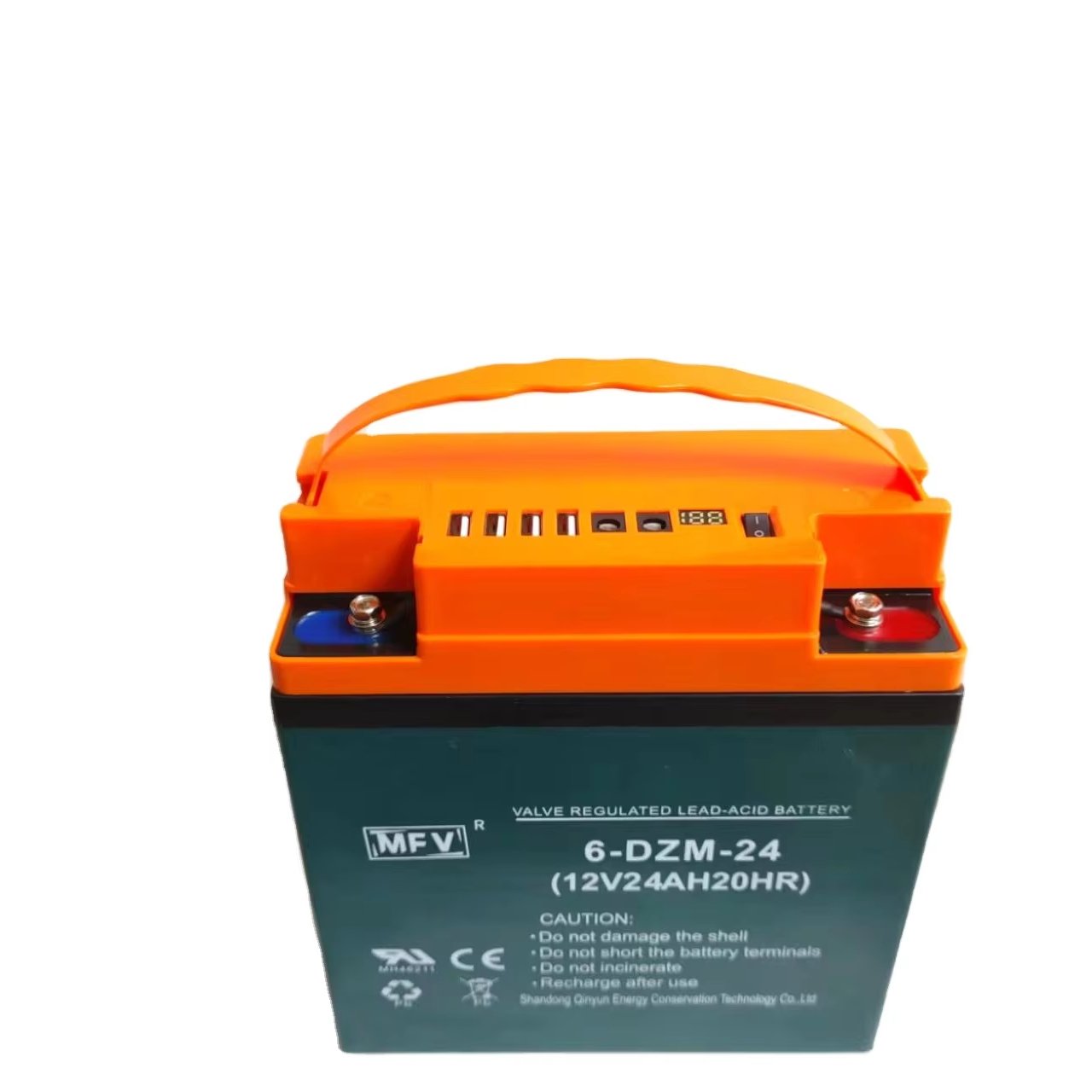 MFV maintenance-free lead-acid battery 6-DZM-24ah USB Rechargeable battery