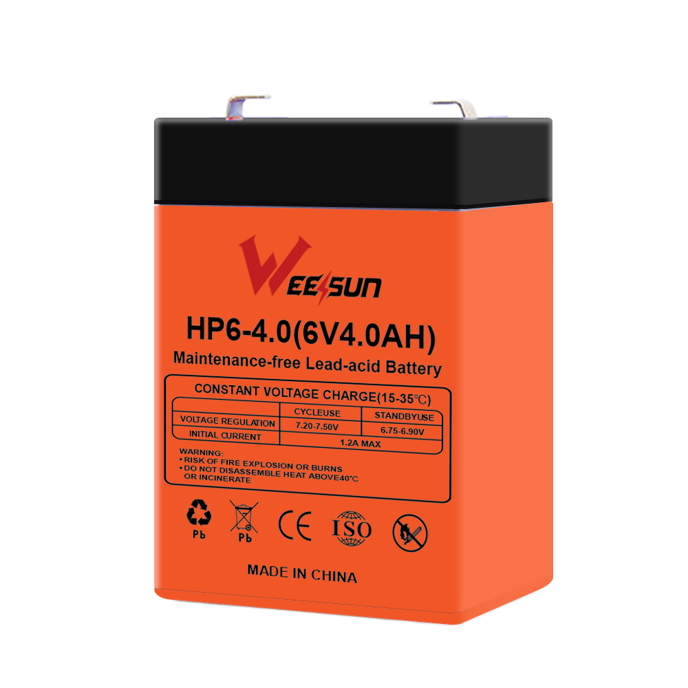 Hot Sale 3FM4 6V4Ah 6V5AH maintenance free sealed Lead acid battery children's toy car Electronic Platform scale battery factory