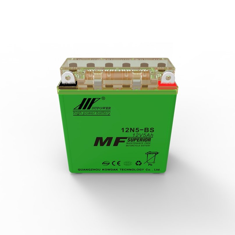 12V 5Ah lead acid battery OEM motorcycle maintenance-free battery SUPOWER YT5L-BS