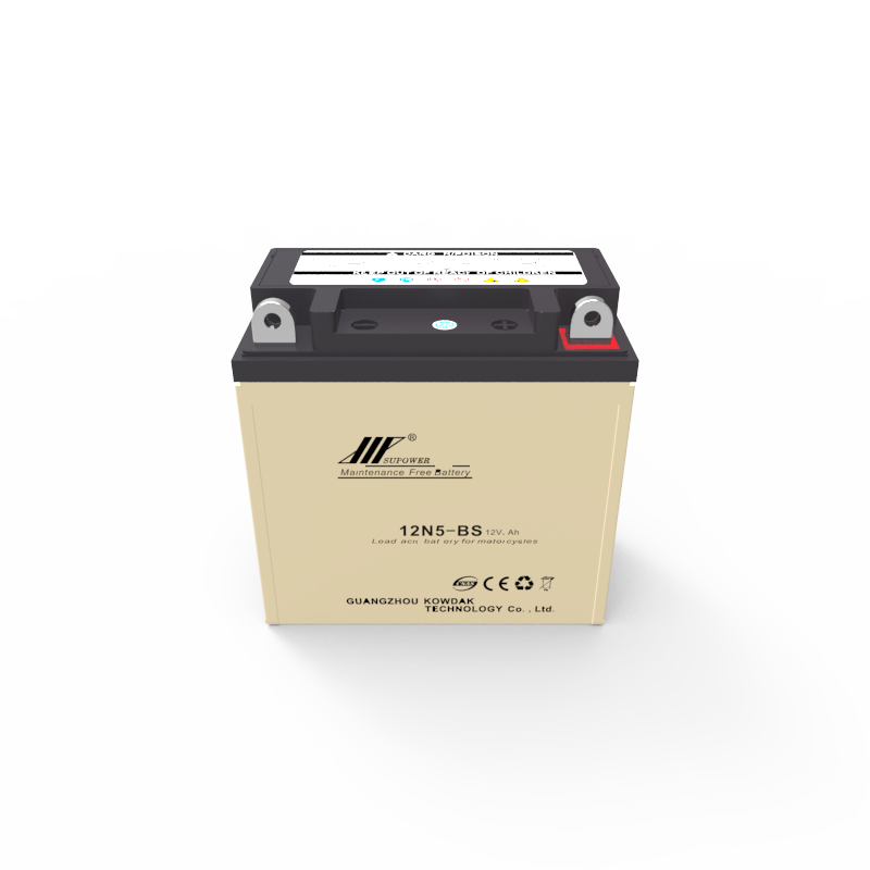 12V 5Ah lead acid battery OEM motorcycle maintenance-free battery SUPOWER YT5L-BS