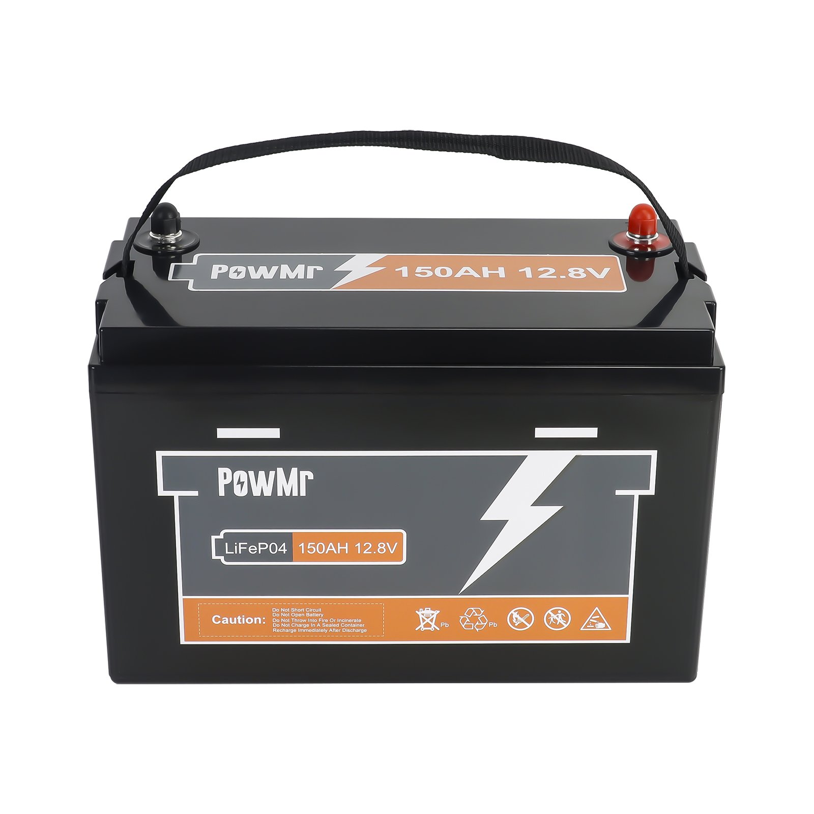 PowMr 100Ah 150Ah 200Ah 300Ah LiFePO4 Battery for Energy Storage IP65 12.8V Energy Storage Lithium ion Battery