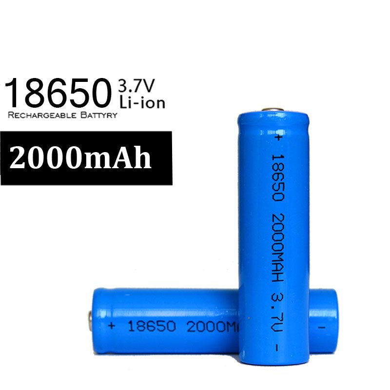 18650 3.7v Rechargeable Cylindrical Cells Li-ion 2000mah 10C NCM Lithium Battery For Solar Energy System