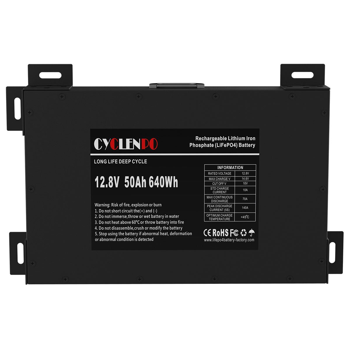 Ultra slimline 12v 200ah lithium ion battery for off road