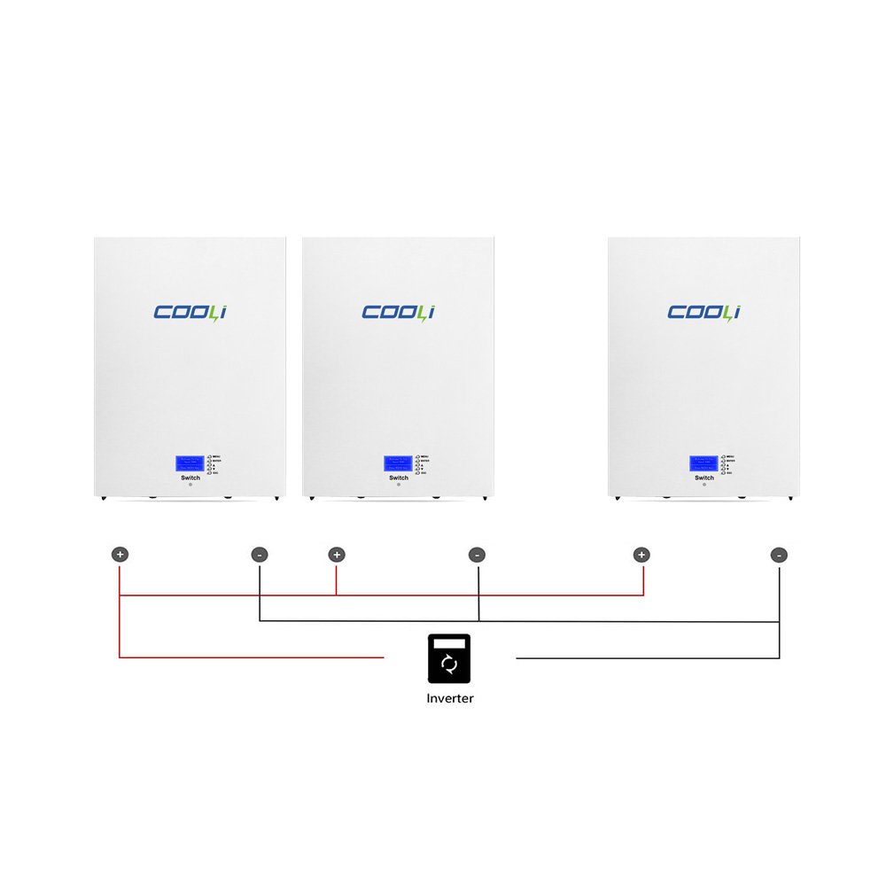 Cooli 48v 200Ah Power Wall Battery 10kw Lithium Ion Battery Lifepo4 Power wall Solar Battery 200ah