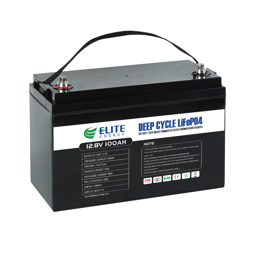 Lifepo4 Battery Pack 12V 100Ah Smart BMS Solar System Home Energy Storage Rechargeable Lithium Ion Batteries For RV Marine Boat