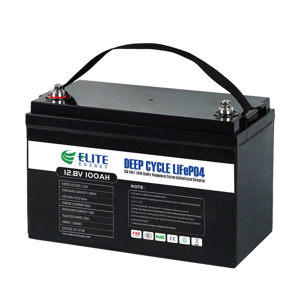 Lifepo4 Battery Pack 12V 100Ah Smart BMS Solar System Home Energy Storage Rechargeable Lithium Ion Batteries For RV Marine Boat