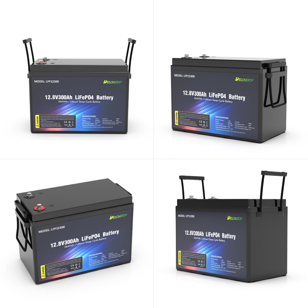 12V 300Ah LiFePO4 Lithium ion Battery, 6000+ Deep Cycles, Smart BMS, Perfect for RV, Solar, Marine and Off Grid Applications