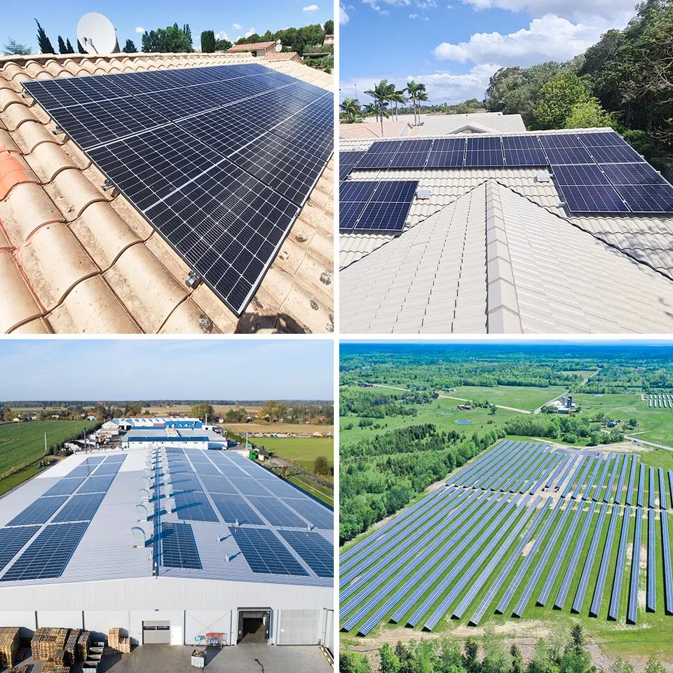 High quality solar power system with battery cost commercial or industrial solar power plant 1mw solar system 5mw 10mw station