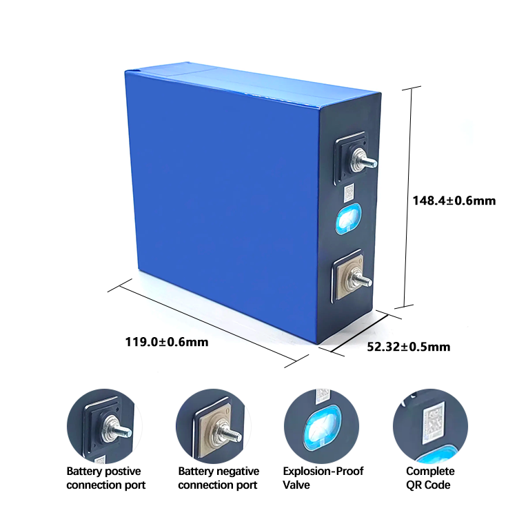 6000 Cycles 100ah 205ah 280ah Lifepo4 3.2v Lithium Ion Lifepo4 Battery Rechargeable Lithium Iron Phosphate Battery Cells