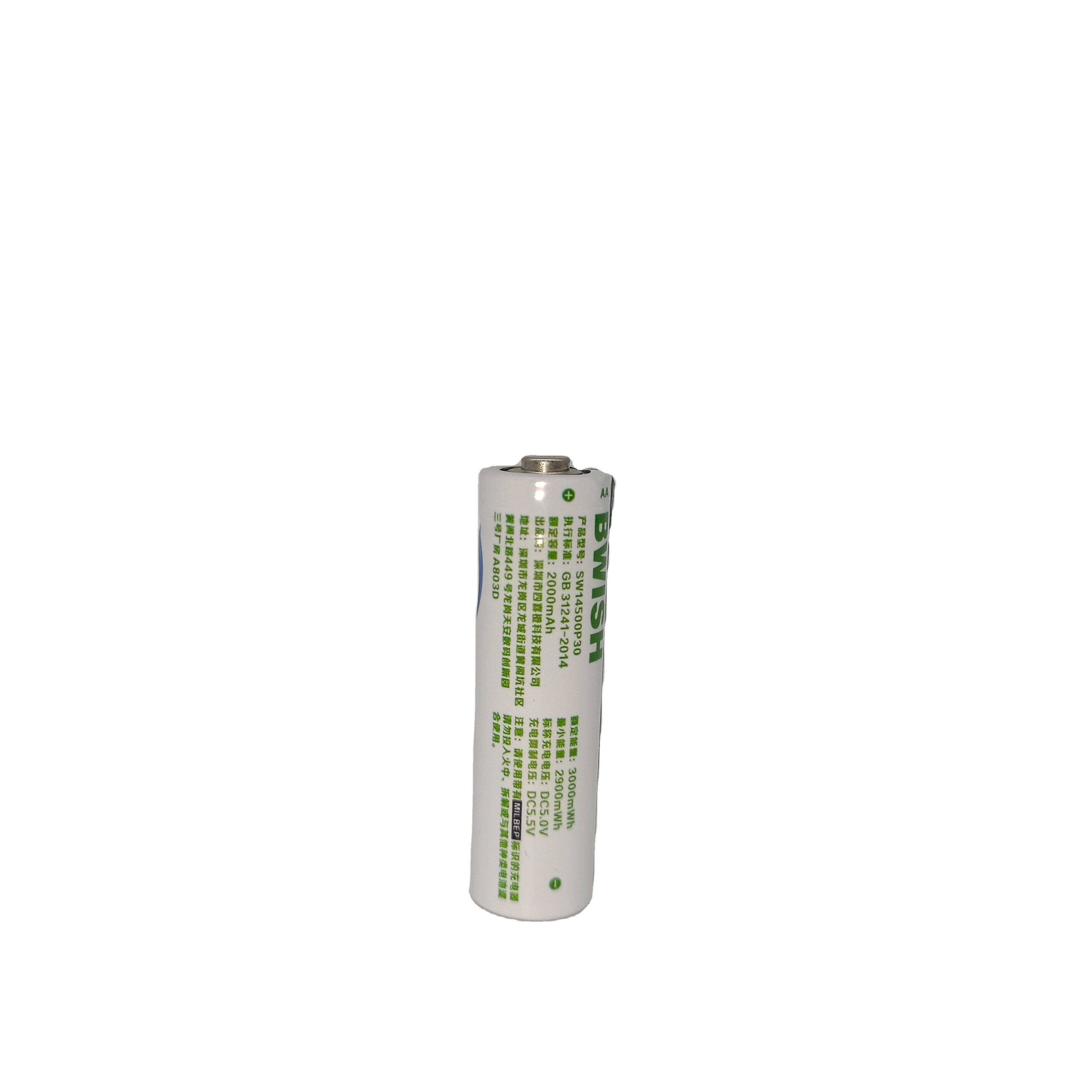 2024 OEM Rechargeable 1.5V AA 14500 Li-ion Battery Type-C Lithium-ion Battery Faster Charge Battery With USB Port