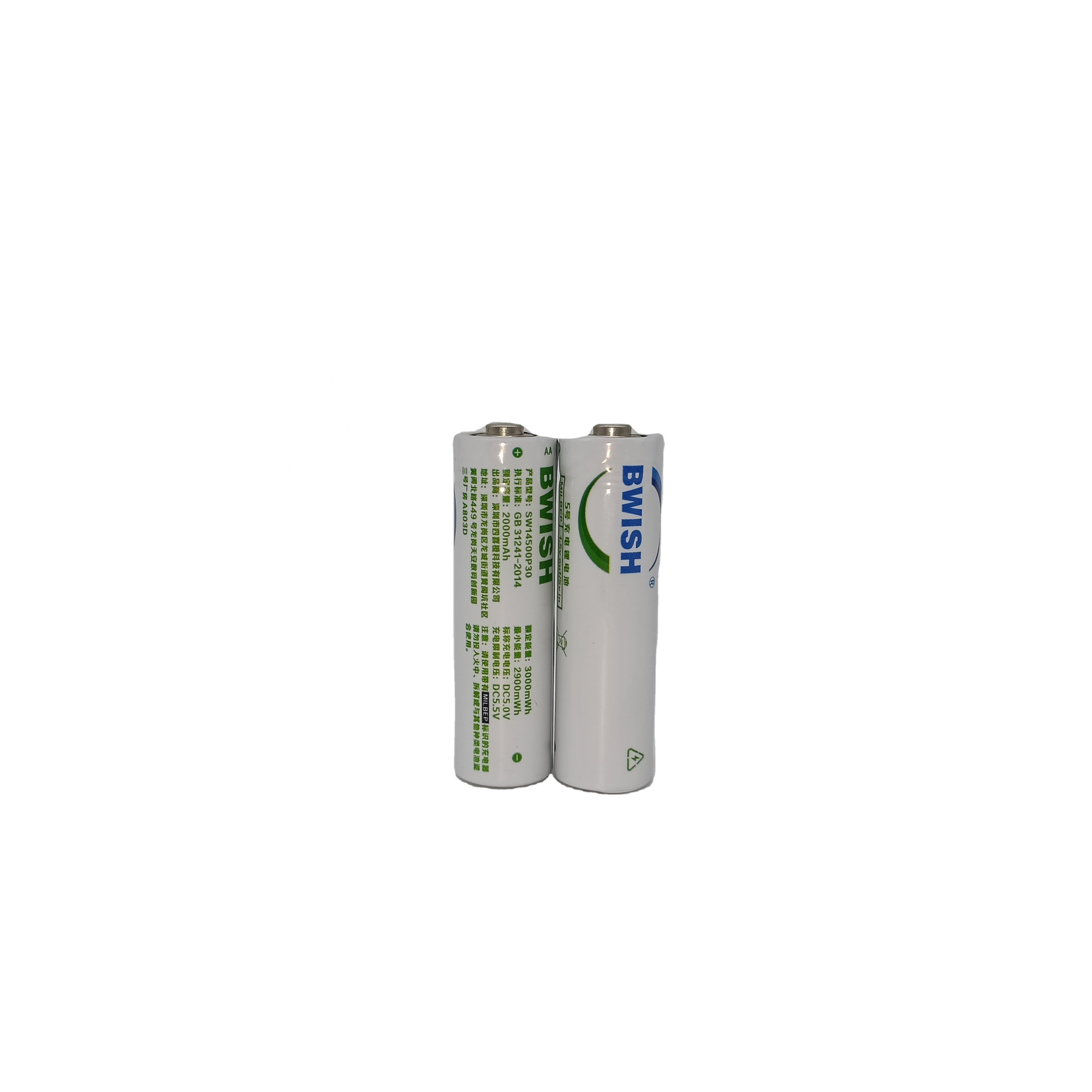 2024 OEM Rechargeable 1.5V AA 14500 Li-ion Battery Type-C Lithium-ion Battery Faster Charge Battery With USB Port
