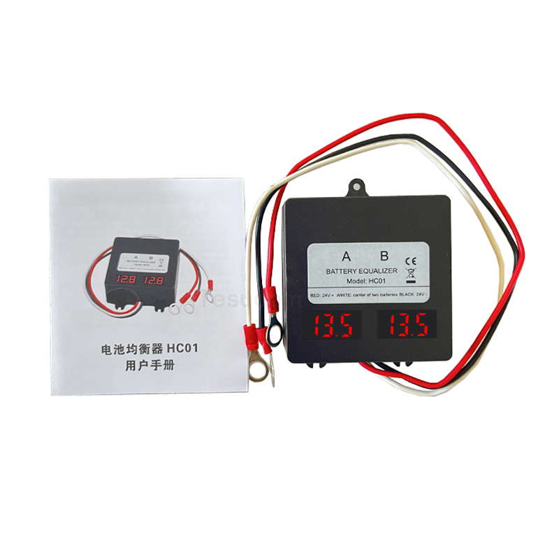 24V Battery Equalizer Balancer HA01 With LCD Display for Li li-ion Lead Acid Battery Connected