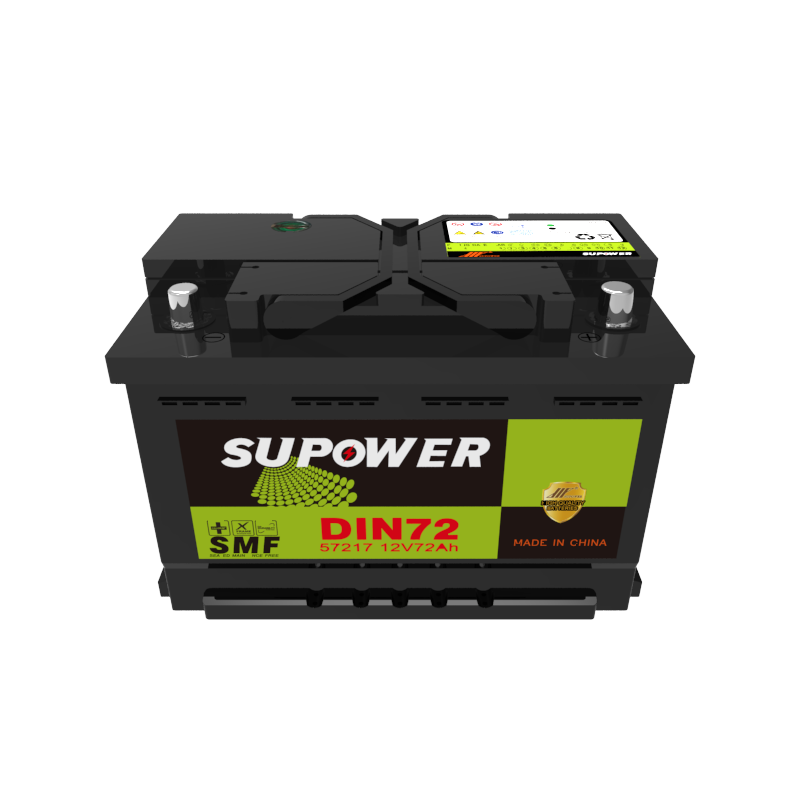 12V 70Ah 72Ah 75Ah lead acid battery OEM car maintenance-free battery SUPOWER DIN70 DIN72 DIN75