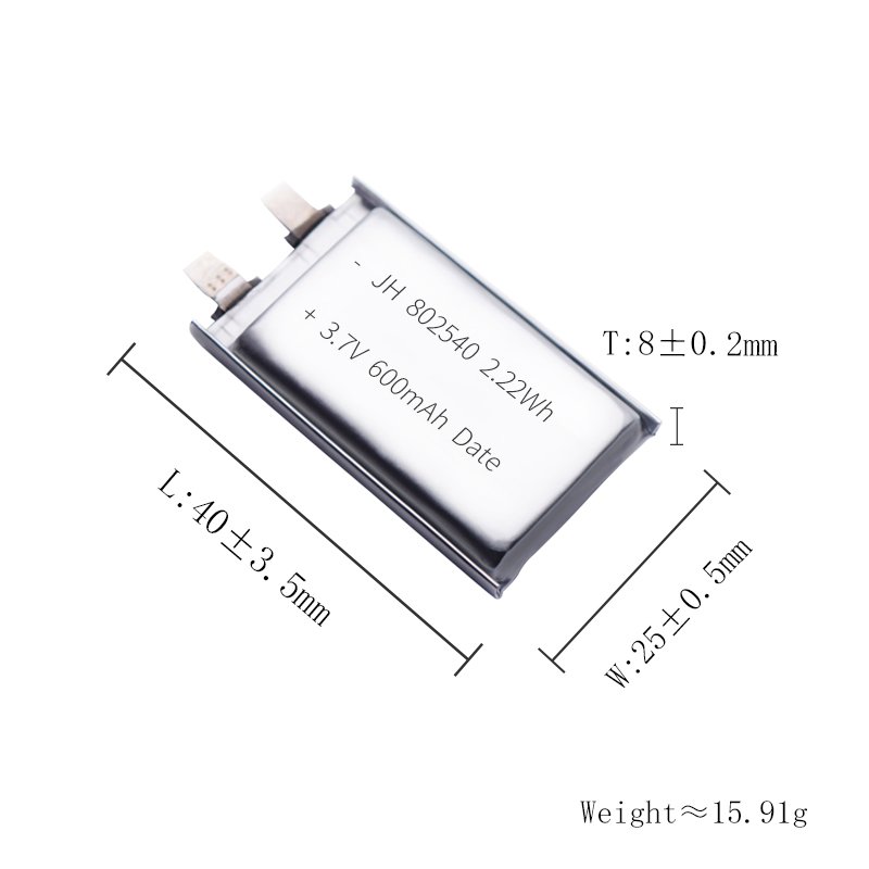 Hot sale bulk stock cylindrical lithium cell 802540 3.7V 600mAh li ion rechargeable battery for 48V Electric Bicycles /Scooters
