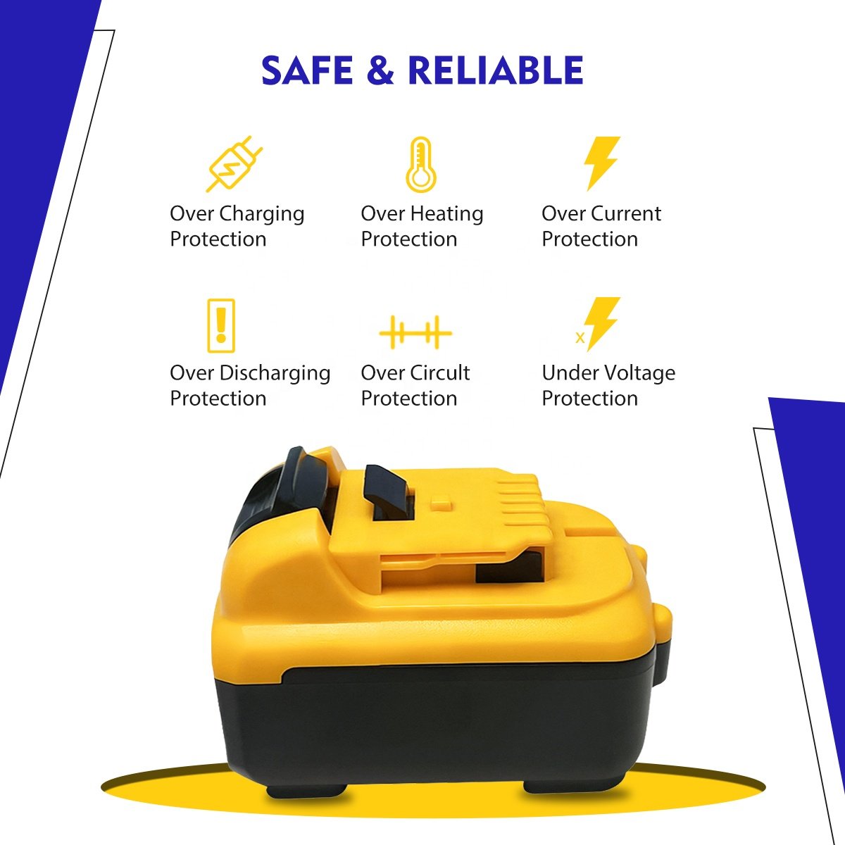 Replacement Dewalt Battery 12v 3.0Ah 4.0Ah 5.0Ah 6.0Ah Lithium ion Battery for Dewalt DCB120 cordless drill power tools