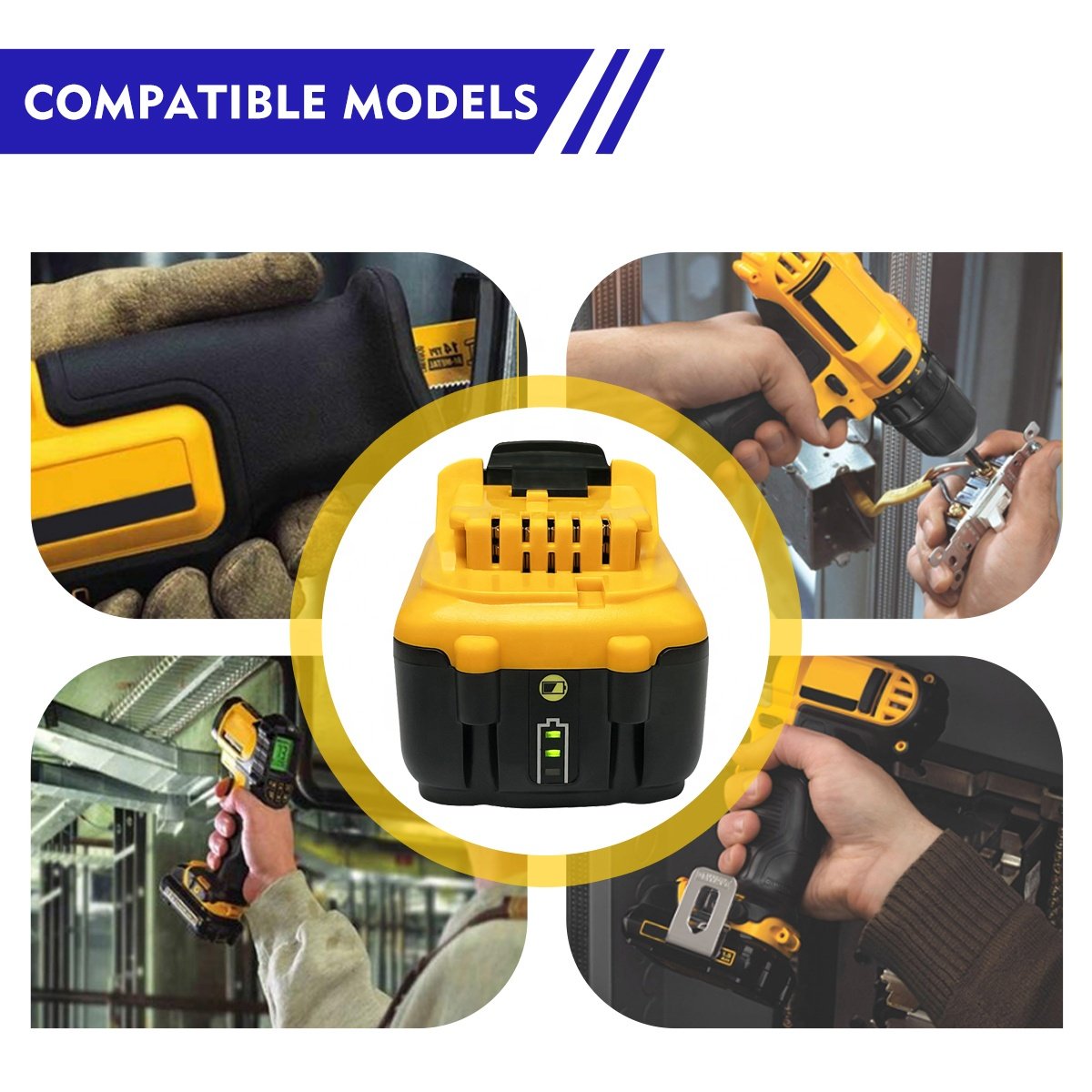 Replacement Dewalt Battery 12v 3.0Ah 4.0Ah 5.0Ah 6.0Ah Lithium ion Battery for Dewalt DCB120 cordless drill power tools