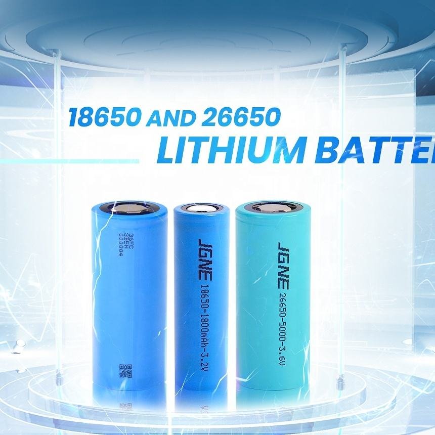 Cylindrical LiFePO4 Battery Cell 26650 3.2V 3600mAh 3C Rechargeable Lithium Ion Battery Cell