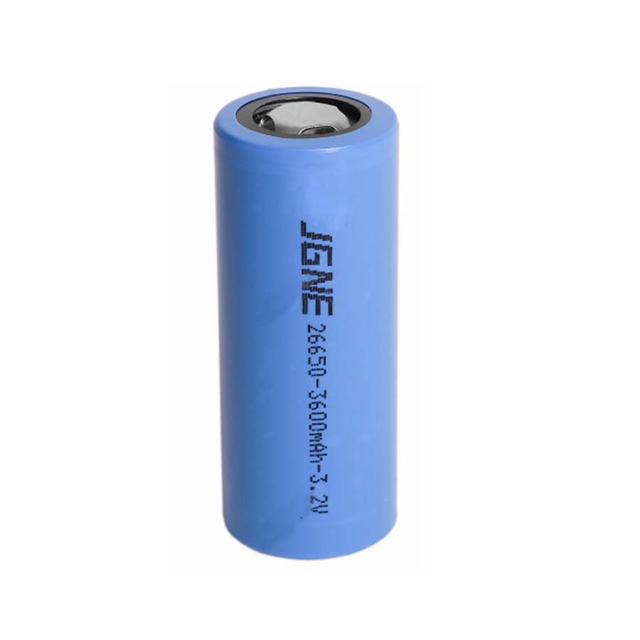 Cylindrical LiFePO4 Battery Cell 26650 3.2V 3600mAh 3C Rechargeable Lithium Ion Battery Cell