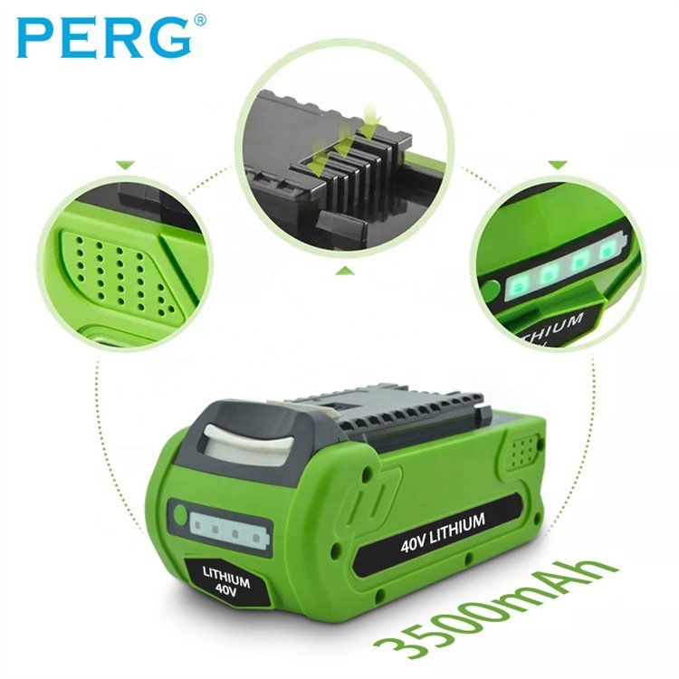 40V Lithium ion Battery Pack Rechargeable 3500mah For Works Power Tools Greenworks Mower 40V Lithium Battery