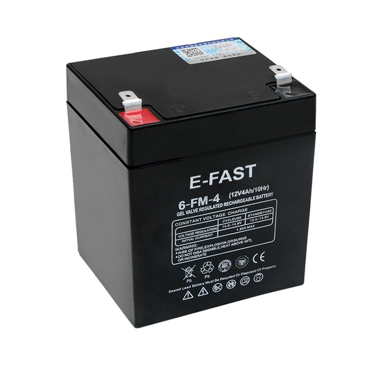 2023 Factory Bulk Supply E-FAST 12volt 4ah lead acid sealed batteries 12V Seal Acid Battery Backup Time for UPS Use