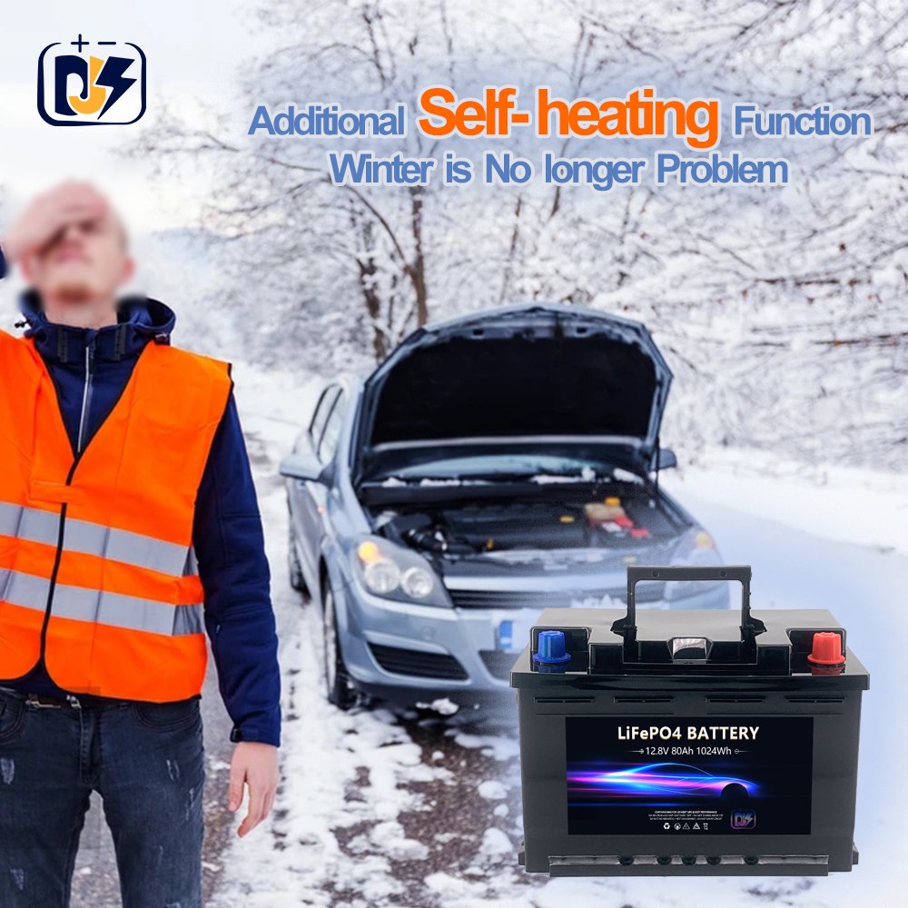 12v 80Ah 900CCA Auto starter battery Lithium Iron Phosphate Battery LiFePO4 Car Boat Starting battery pack