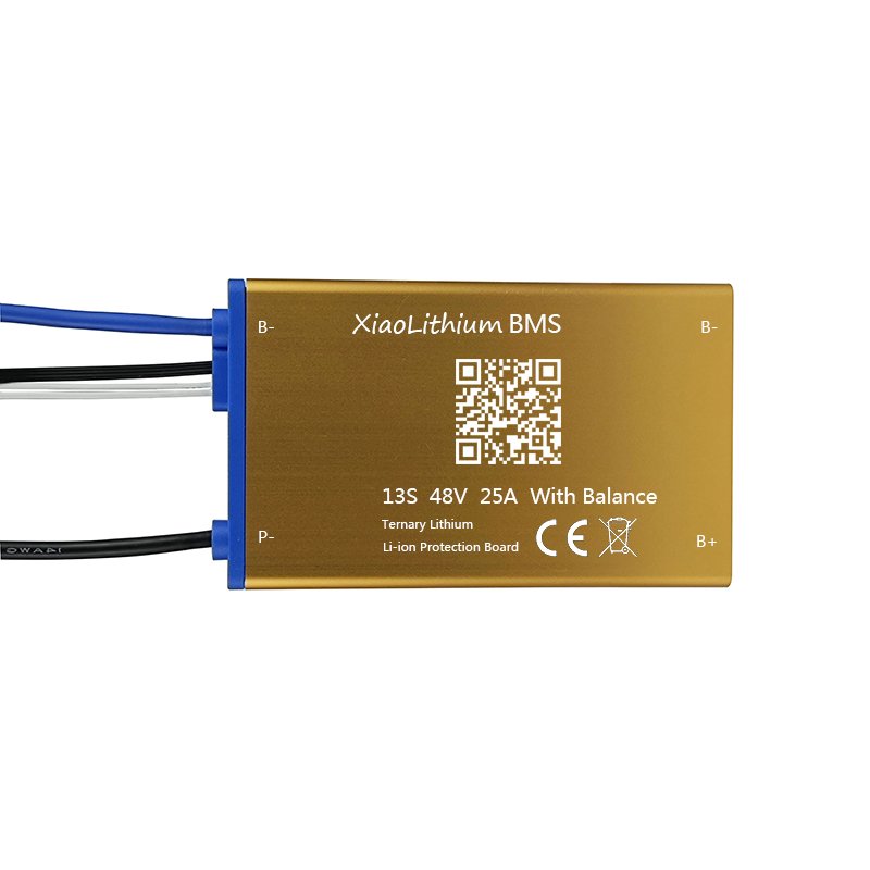 li-ion 13S BMS 48V 25A Battery Management System BMS with Balanced Same Port BMS with temp sensor and switch off/on