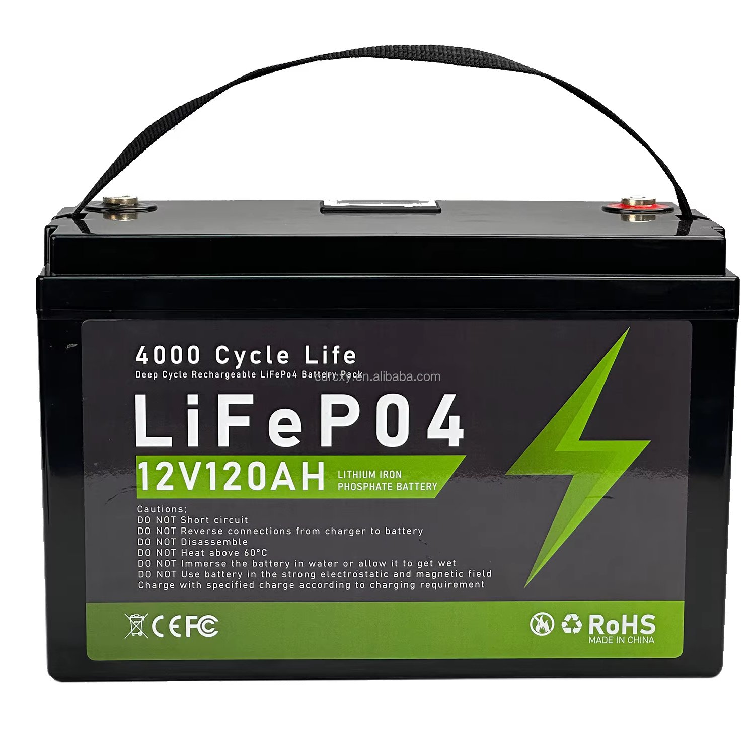1440W accumulators 12V120Ah LiFePO4 replaces lead-acid batteries with long life, small size and adequate discharge