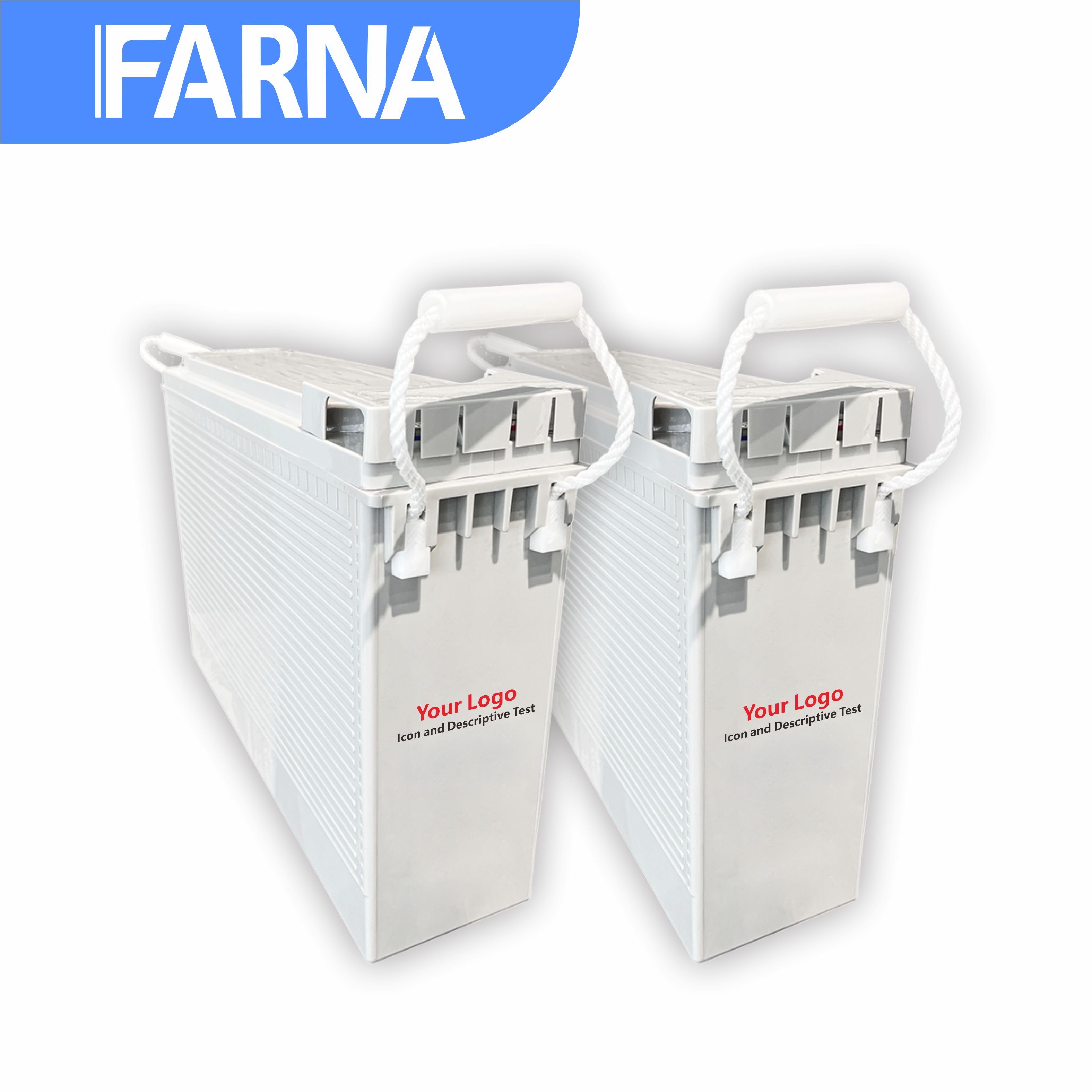 Front terminal 100 amps lead acid battery valve regulated rechargeable batteries FT 6-GFM-100 12v 100ah