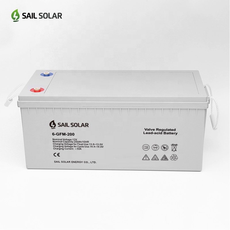 12v Gel Battery 200ah Solar Lead-acid Battery for Solar System