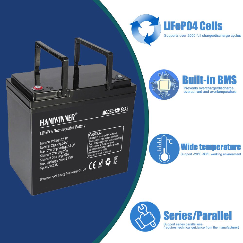 Deep Cycle Akku 6Ah 8Ah 12Ah 24Ah 30Ah 50Ah 60Ah 100Ah 150Ah 200Ah 12V Lifepo4 Lithium Ion Battery Box Energy Storage Batterie