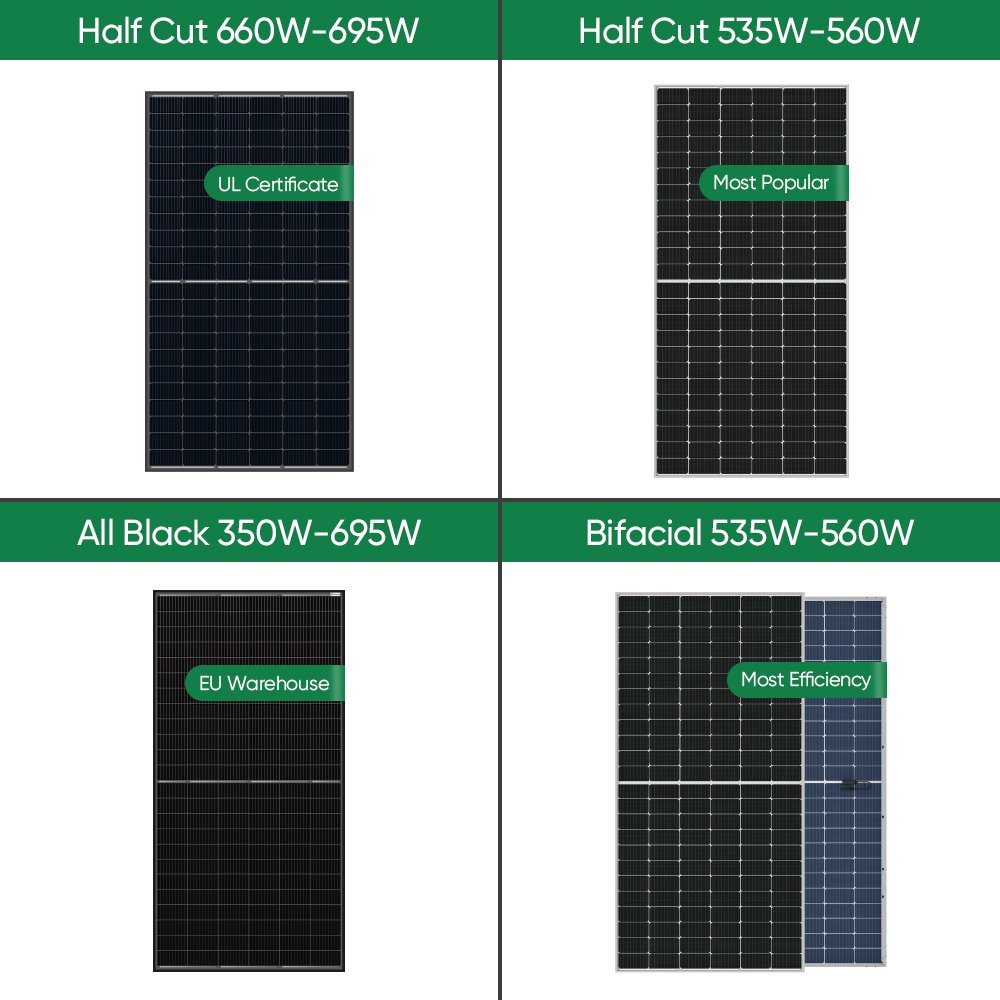 Solar Power Off Grid Hybrid 50Kw 100Kw 250Kw 500Kw Photovoltaic Panel System For Carport Mounting System
