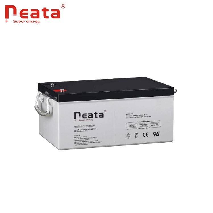 High quality lead acid dry cell crystal solar 12v 250ah lead acid battery