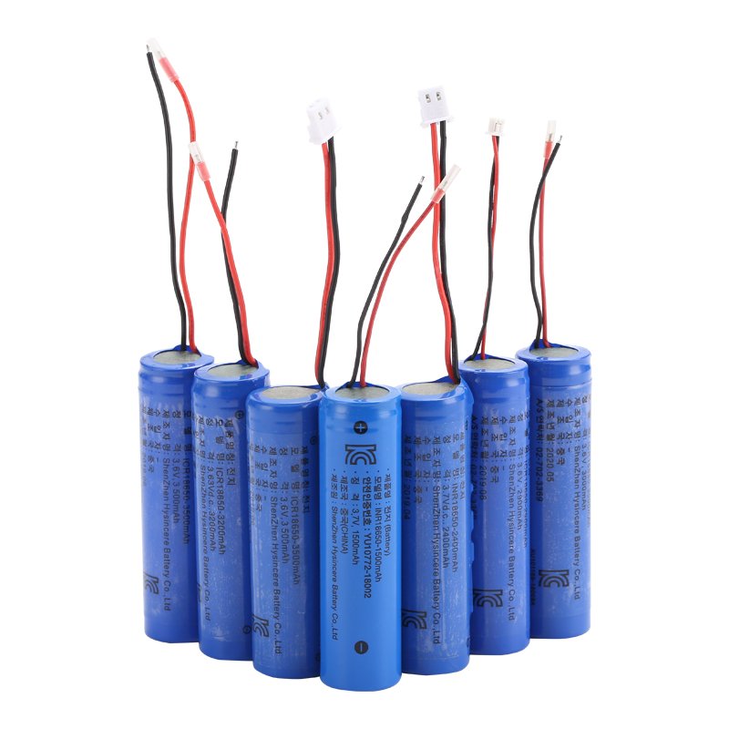 Customized KC Rechargeable 3.6V 3.7V 18650 Li-ion Cell Pack Lithium Ion Battery